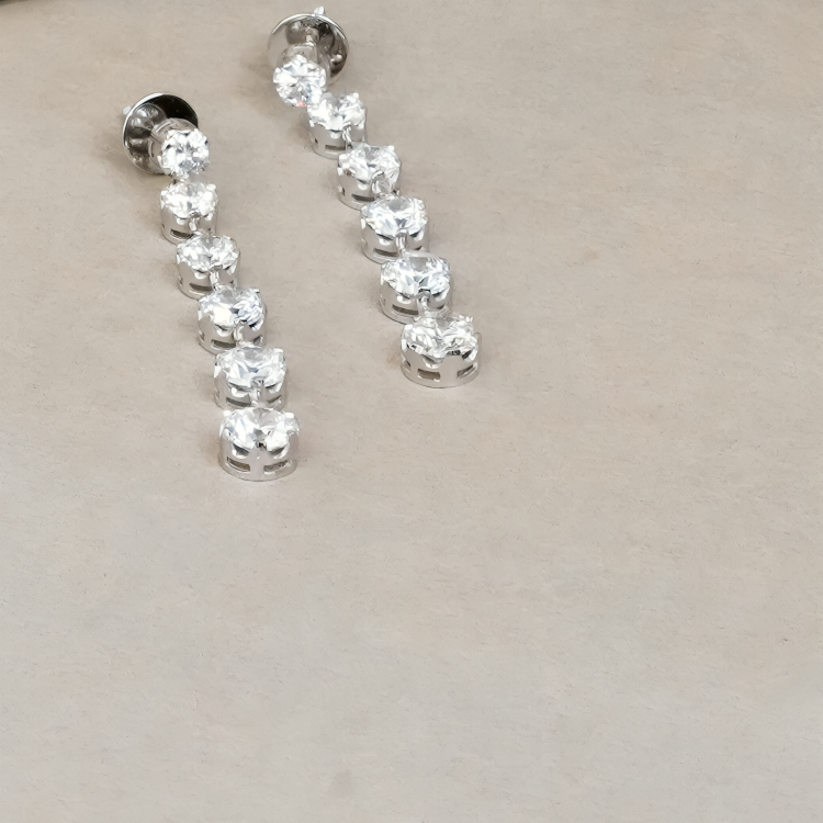 Nidal Jewels | Radiant Cascade Crystal Drop Earrings - Nidal Jewels