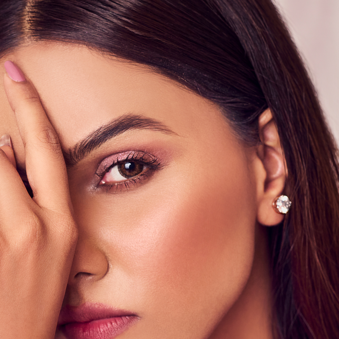 Nidal Jewels | Frosted Petals Solitaire Earrings