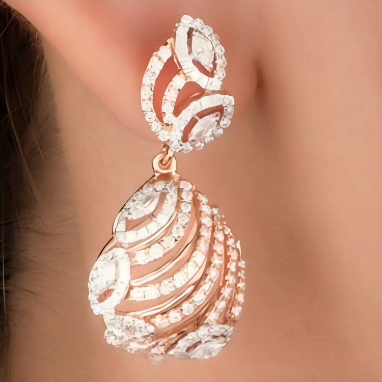 Nidal Jewels | IGI Certified Diamond Dewdrop Earrings