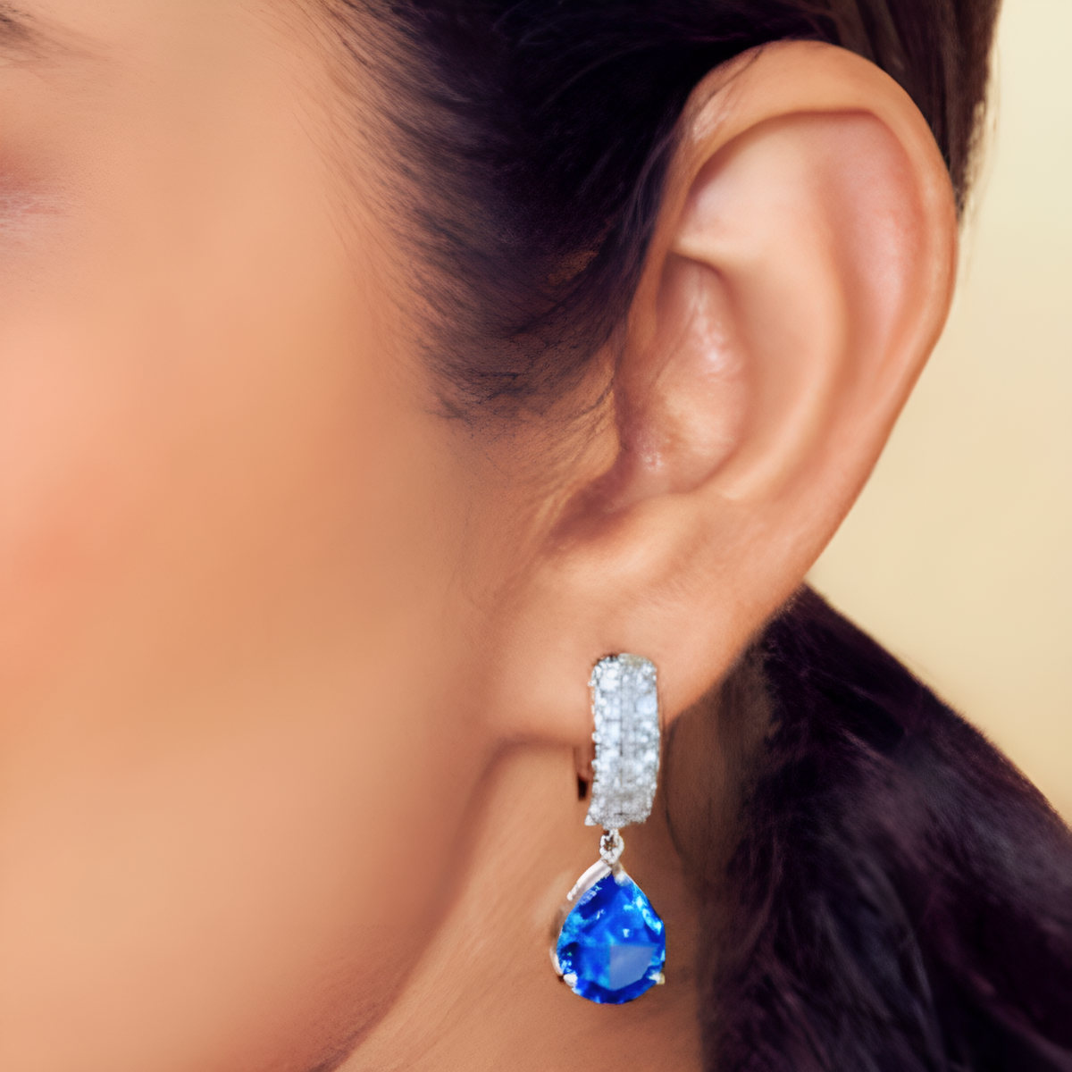 Nidal Jewels | Ocean Drop Elegance Diamond Earrings