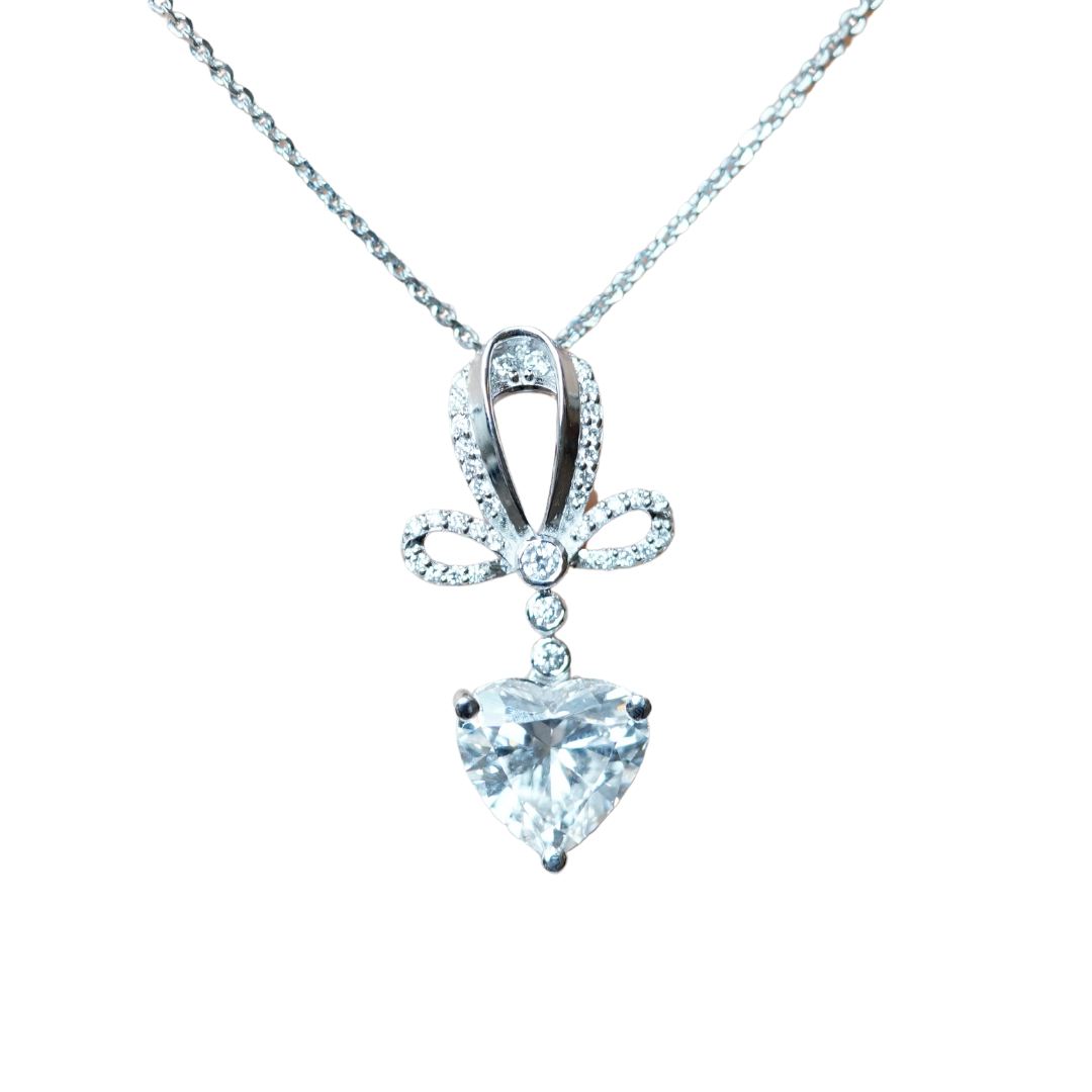 Nidal Jewels | Heart Grace Solitaire Pendant - Nidal Jewels