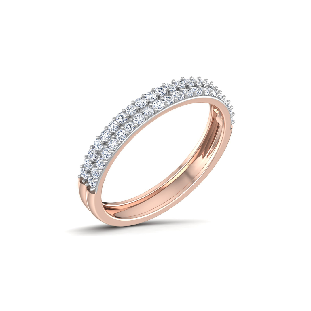 Nidal Jewels| Nora Rosegold and Diamond Band