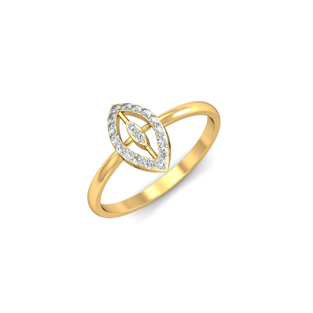 Nidal Jewels | Eclipse Charm Gold and Diamond Ring