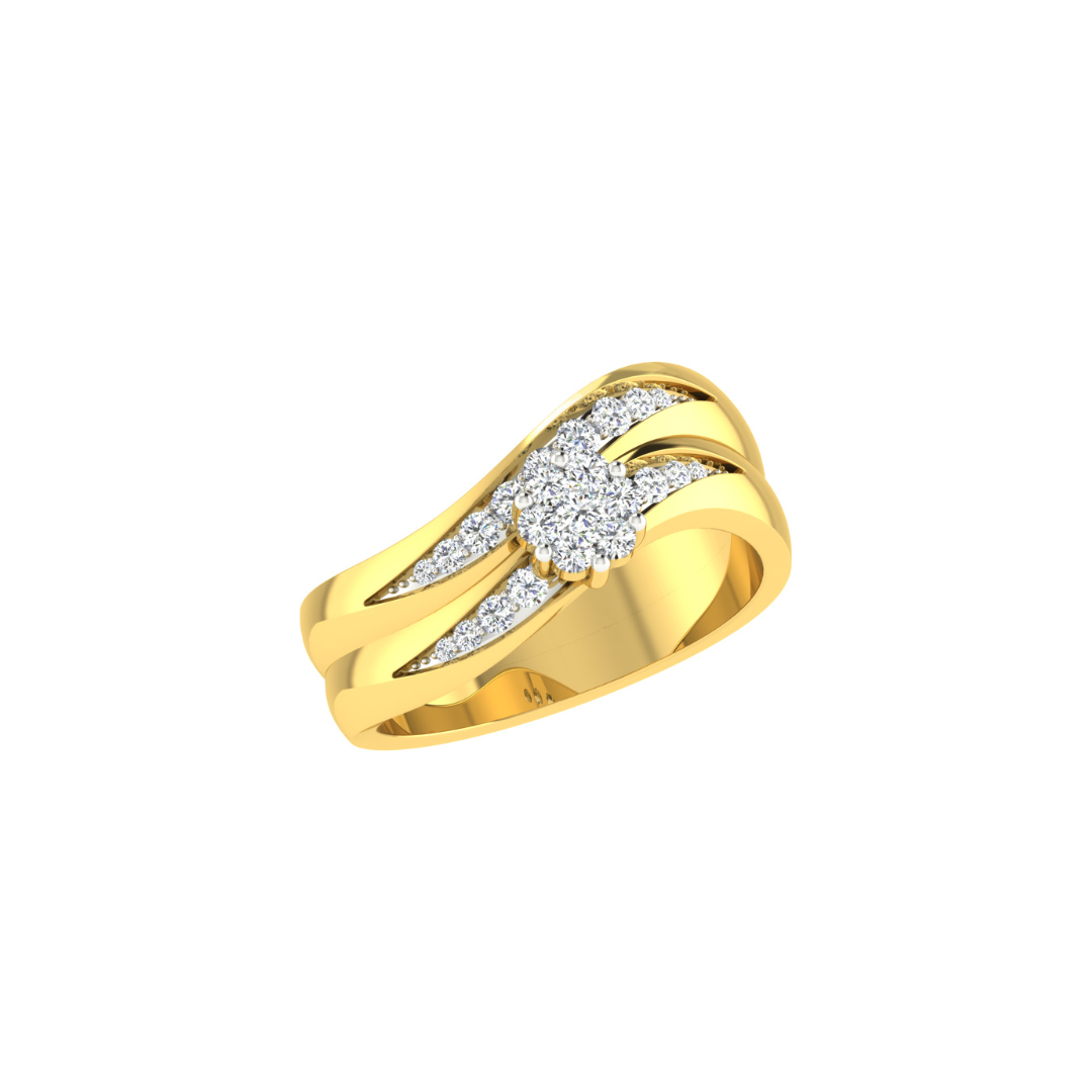 Nidal Jewels | Smirk Diamond Ring - Nidal Jewels