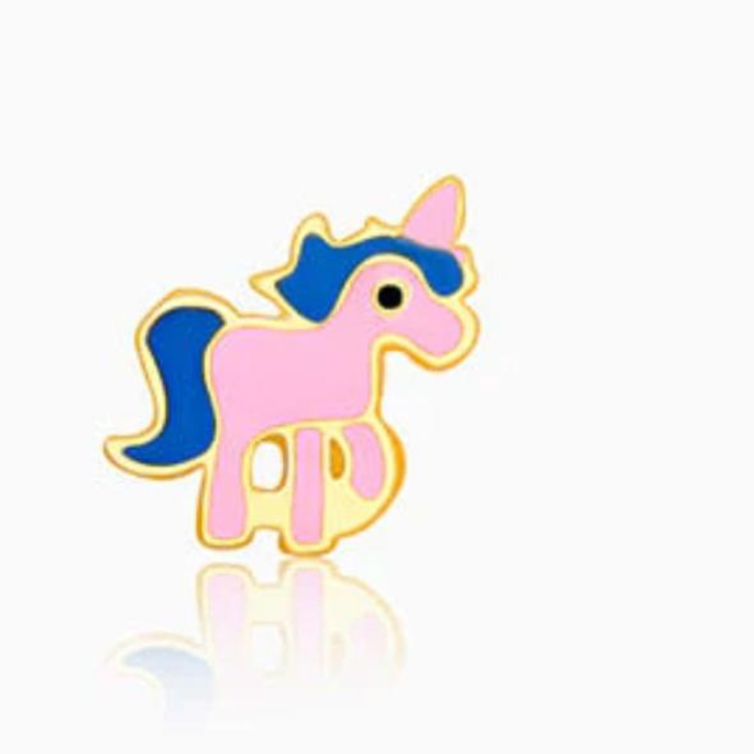 Nidal Jewels | Unicorn Shaped Enamel Earrings