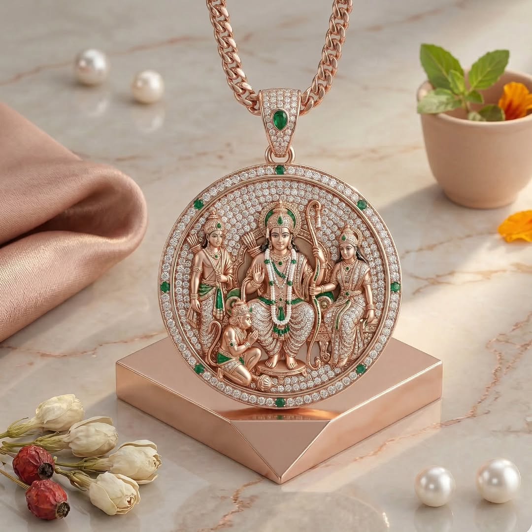 Nidal Jewels | Ram Darbar Diamond Pendant