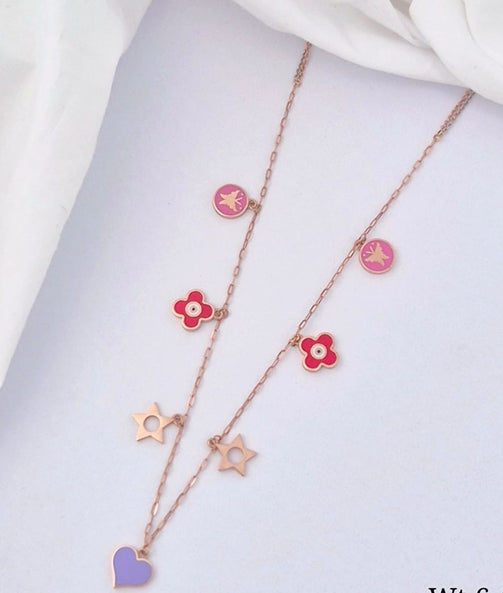 Nidal Jewels | Whimsical Hearts & Stars Chain